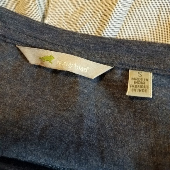 Horny Toad Merger tee plaid check blue S womens 3/ - Picture 4 of 8